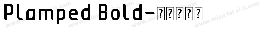 Plamped Bold字体转换